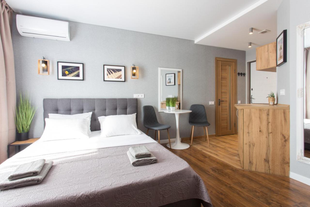Studio With City View - Hrekivska Str. 5-1 Harkiv Dış mekan fotoğraf